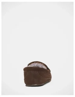 Grosby Maxwell Slippers in Chocolate