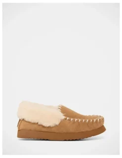 Grosby Mulberry Slippers in Chestnut