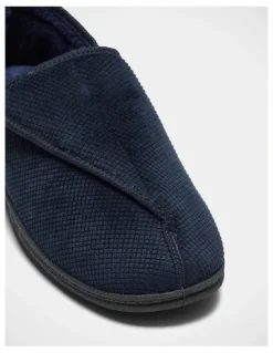 Grosby William Velcro Slippers in Navy