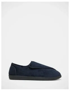 Grosby William Velcro Slippers in Navy