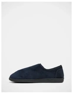 Grosby William Velcro Slippers in Navy