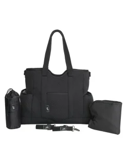 Gr8x Great Expectations Lulu Neoprene Tote Nappy Bag in Black