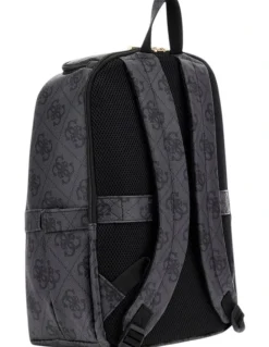 Guess Berta U-Zip Backpack in Black Logo