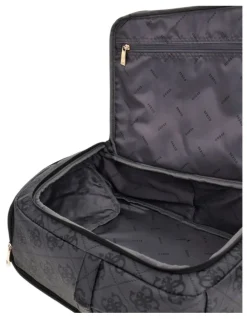 Guess Berta U-Zip Backpack in Black Logo