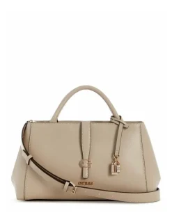 Guess Carrie Girlfriend Satchel Bag in Taupe