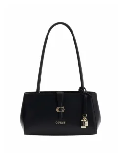 Guess Carrie Girlfriend Shoulder Satchel Bag in Black