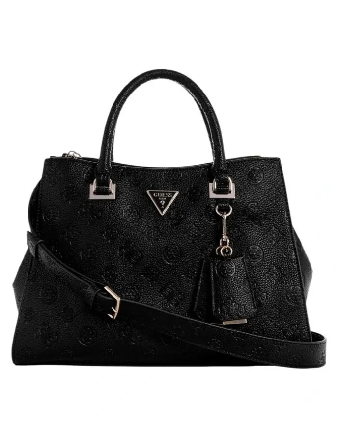 Guess Cresidia Society Satchel Bag in Black