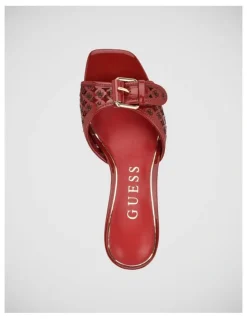 Guess Dagnee Heeled Sandals in Red