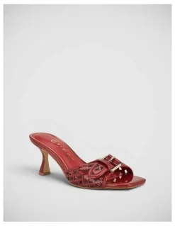 Guess Dagnee Heeled Sandals in Red