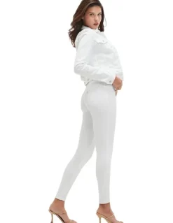 Guess Eco Mid-Rise Sexy Curve Denim Jeans in White Wash