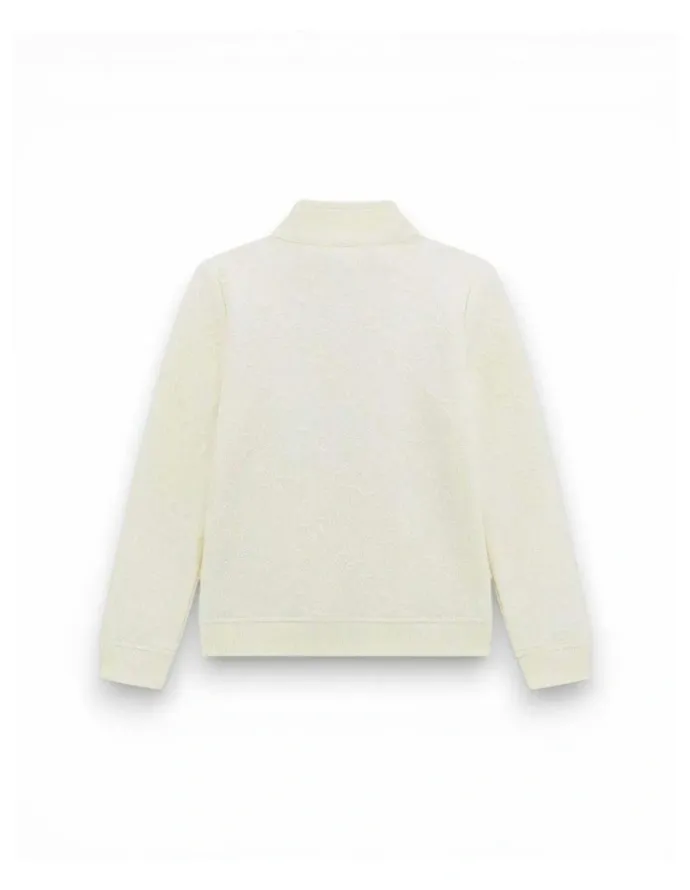Guess Full Zip Jacket in White Jacquard
