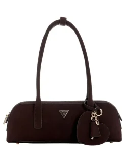 Guess Isobel Sml Satchel Bag IN Espresso