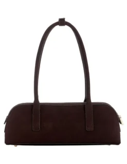 Guess Isobel Sml Satchel Bag IN Espresso
