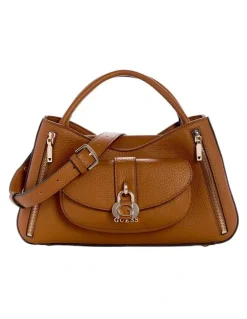 Guess Jessa Girlfriend Satchel Bag in Caramel