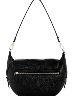 Guess Marsha Flap Shoulder Bag in Black