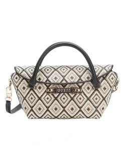 Guess Sophia Mini Satchel Bag in Black