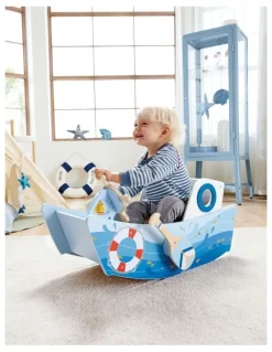 Hape Captain's Rocking Boat Toy