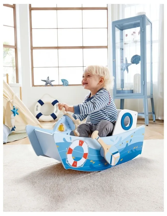 Hape Captain's Rocking Boat Toy