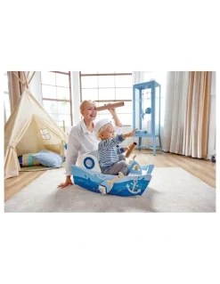 Hape Captain's Rocking Boat Toy