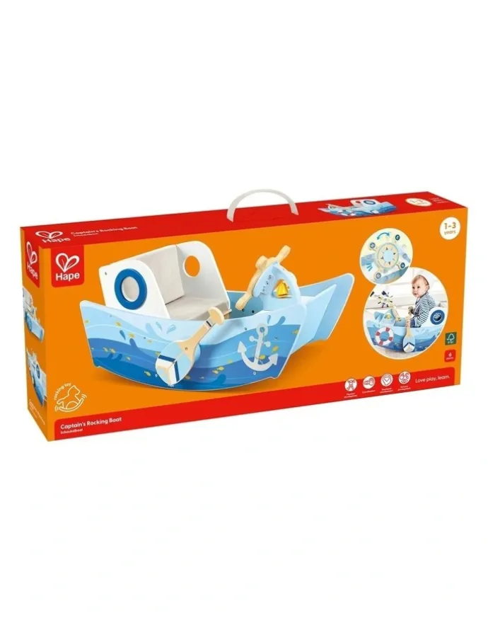 Hape Captain's Rocking Boat Toy