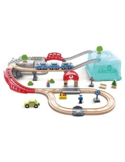 Hape City Train Bucket Set