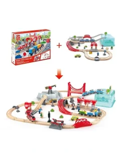 Hape City Train Bucket Set