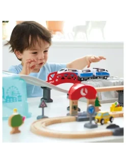 Hape City Train Bucket Set