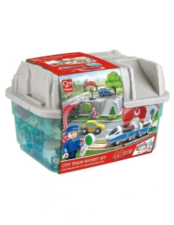 Hape City Train Bucket Set