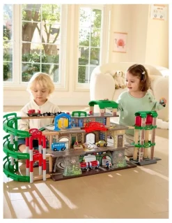 Hape Multi-Level Railway City Set