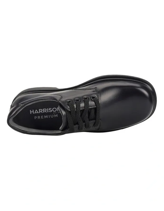 Harrison Daytona Senior School Shoe in Black