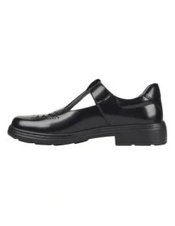 Harrison Link School Shoe in Black