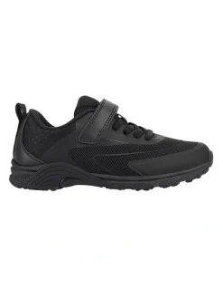 Harrison Nifty Blackout School Shoe in Black