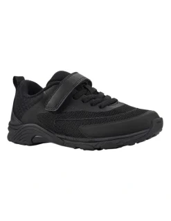 Harrison Nifty Blackout School Shoe in Black