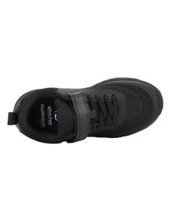 Harrison Nifty Blackout School Shoe in Black