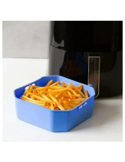 HEALTHY CHOICE Air Fryer BPA-Free Multi-Purpose Silicone Liners Pack Of 2 in Blue