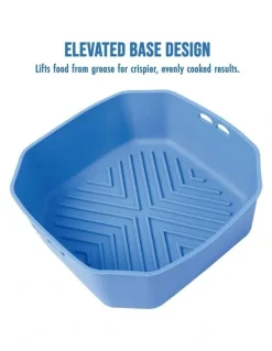 HEALTHY CHOICE Air Fryer BPA-Free Multi-Purpose Silicone Liners Pack Of 2 in Blue