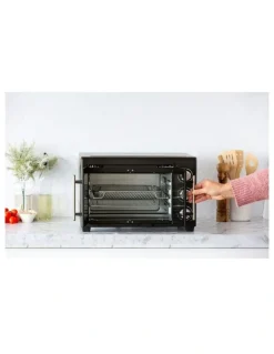 HEALTHY CHOICE Air Fryer Convection Pizza Oven with Rotisserie 360 Food Rotating Option 30L