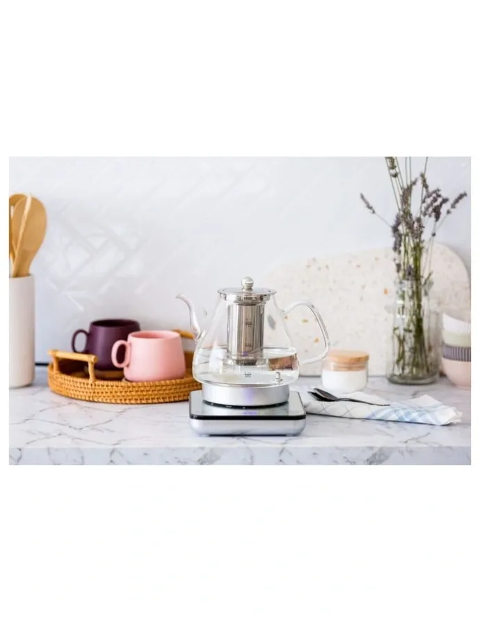 Healthy Choice Digital Glass Kettle 1.2L with Electric Tea Pot & Infuser 800W