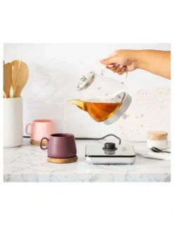 Healthy Choice Digital Glass Kettle 1.2L with Electric Tea Pot & Infuser 800W