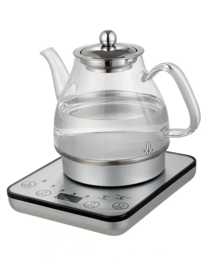 Healthy Choice Digital Glass Kettle 1.2L with Electric Tea Pot & Infuser 800W