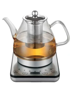 Healthy Choice Digital Glass Kettle 1.2L with Electric Tea Pot & Infuser 800W