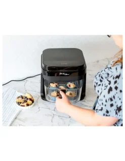 Healthy Choice Glass Digital Air Fryer Oven 6.5L in Black