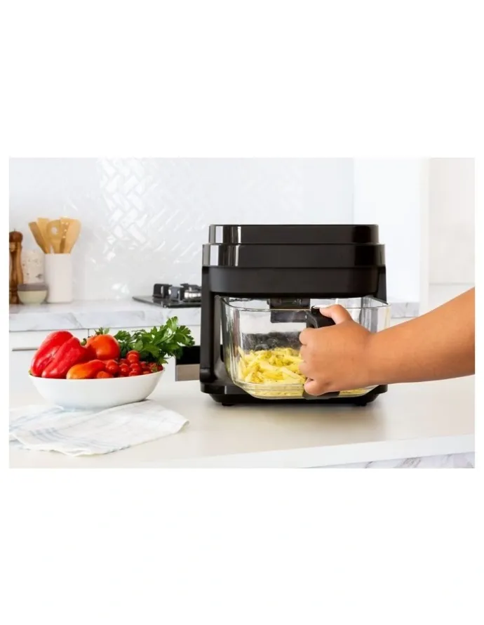 Healthy Choice Glass Digital Air Fryer Oven 6.5L in Black