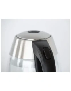 HEALTHY CHOICE Glass Kettle With 360 Degrees Rotational Base 1.7L in Silver