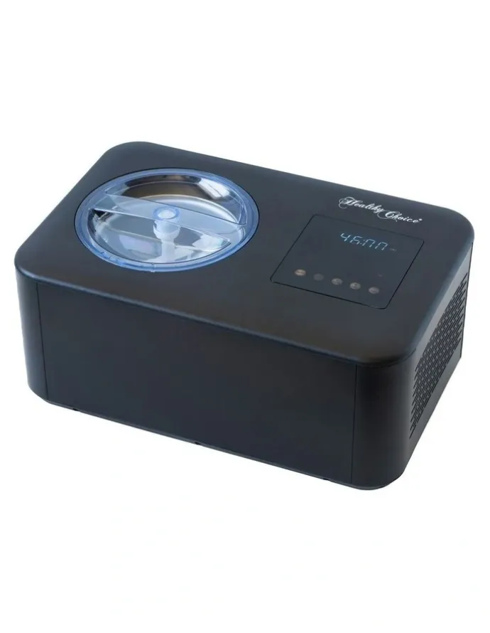 HEALTHY CHOICE Ice Cream Maker with a Built-In Compressor 1.5 L in Black