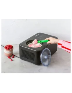 HEALTHY CHOICE Ice Cream Maker with a Built-In Compressor 1.5 L in Black