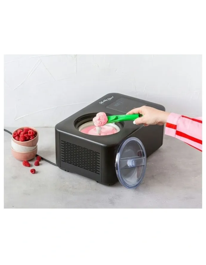 HEALTHY CHOICE Ice Cream Maker with a Built-In Compressor 1.5 L in Black