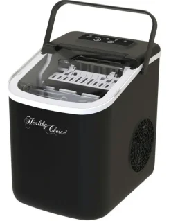 HEALTHY CHOICE Ice Maker - Ready In 8 Minutes, Up To 12Kg Every 24 Hours in Black