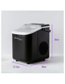 HEALTHY CHOICE Ice Maker - Ready In 8 Minutes, Up To 12Kg Every 24 Hours in Black