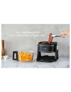 HEALTHY CHOICE 2 in 1 Air Fryer And Grill 5L in Black